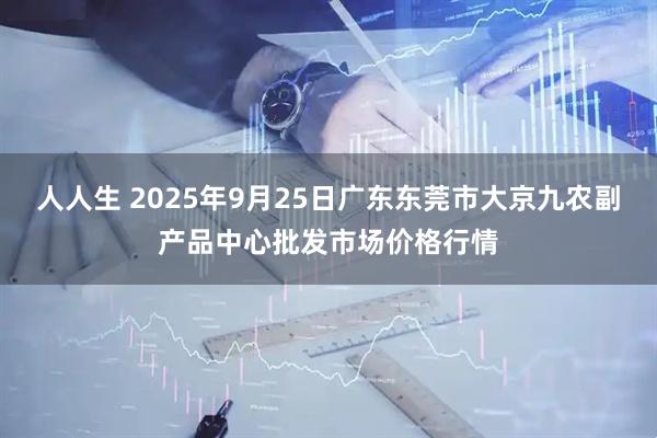 人人生 2025年9月25日广东东莞市大京九农副产品中心批发市场价格行情
